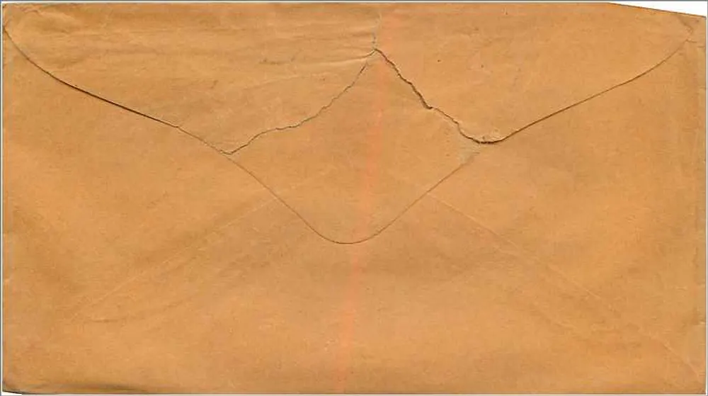 Envelope remetido a Cincinnati, Ohio — datado 1853 — carimbo postal de Paris - Verso