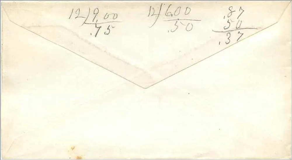 Freeman's Mail — A.S. — Editora não visível - Verso
