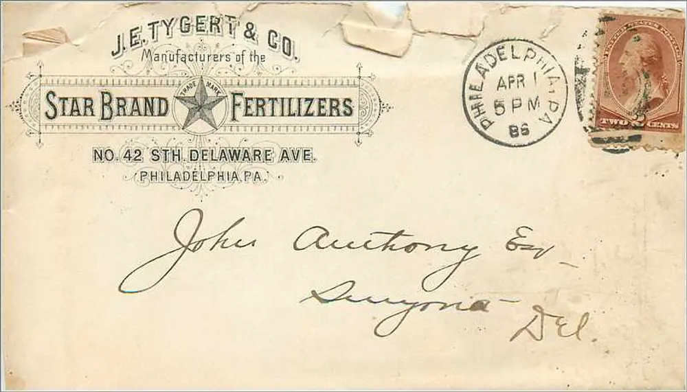 J.E. Tygert & Co. — Düngemittel — Philadelphia PA - Vorderseite