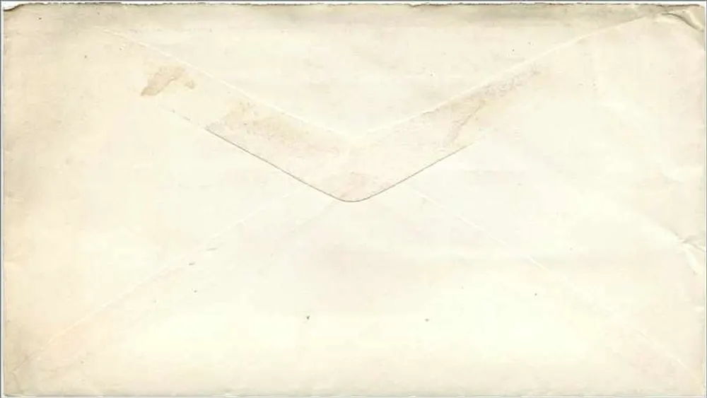 Bellefonte, Pensilvânia — carta datada de 21 de janeiro de 1879 — selo de 3 centavos verde - Verso