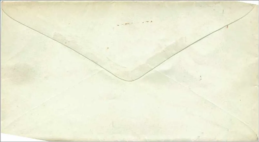 Union Villa — Brief an Mary Annie Chester, Lebanon, N.J. — 3¢ roter Stempel, Kürzel 'UNION VILLA MAR 25' - Rückseite