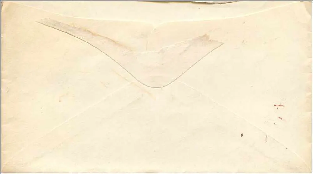Carta postal enviada de Canandaigua, N.Y. — selo de 3 centavos de George Washington — destinatário em Boston, Mass. - Verso