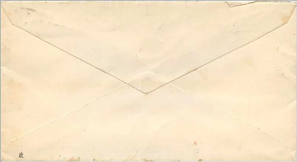 Cherry Valley — N.Y. — 1883 — selo verde de 2 centavos - Verso