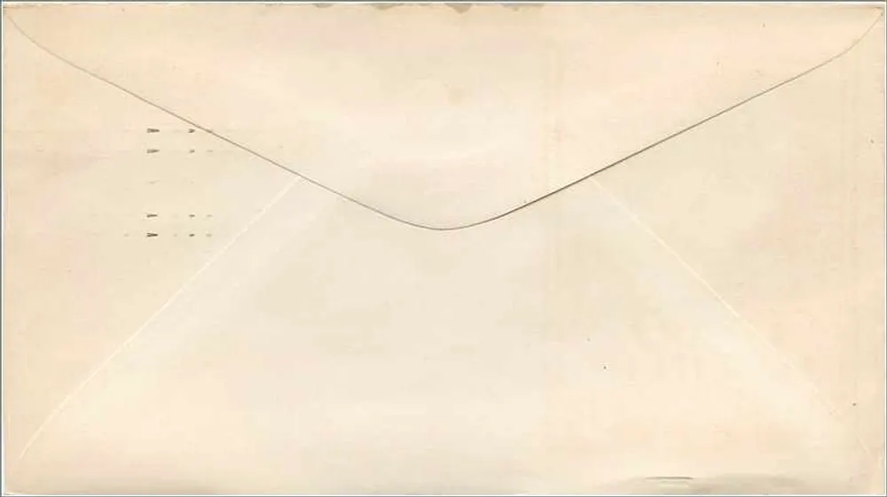 Oregon Territory Centennial — 1848-1948 — First Day of Issue, Oregon City - Verso