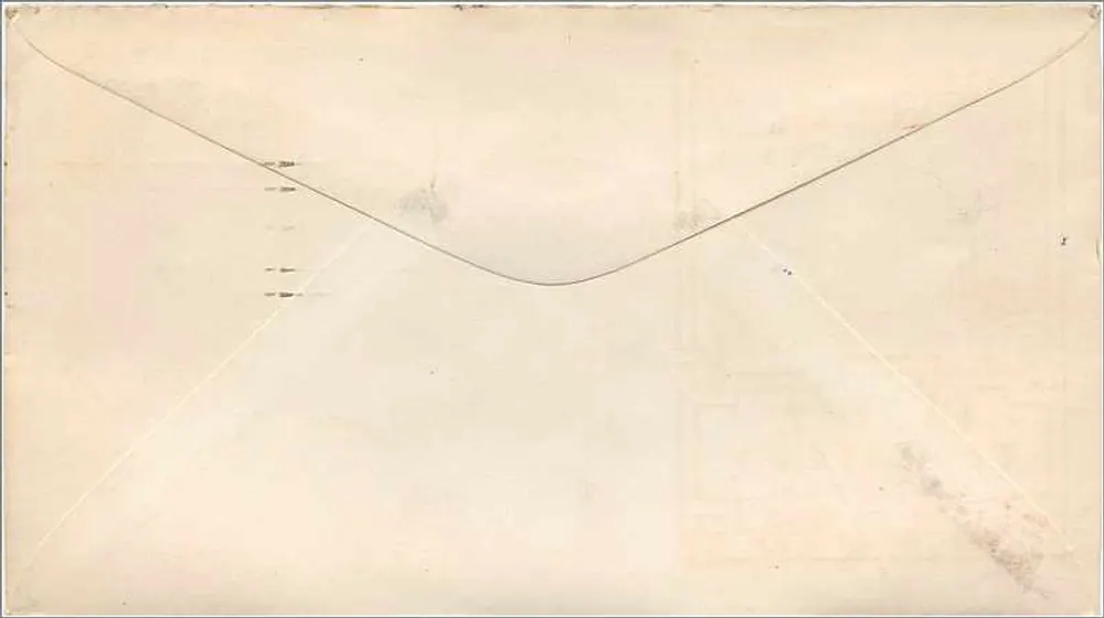 Oregon Territorial Centennial 1848-1948 — Oregon City, Oregon — Erster Tag der Ausgabe - Rückseite