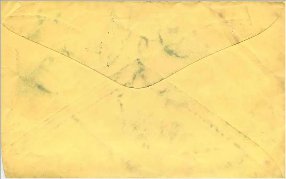 Offizielle registrierte Geschäftsbriefumschlag — Delphi, Indiana — 24. April 1904 - Rückseite
