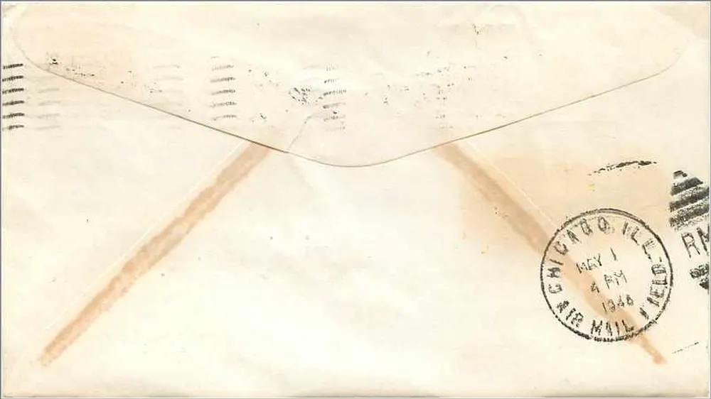 Wisconsin — 1848-1948 Centennium — 'America's Dairyland' — U.S. Air Mail - Rückseite