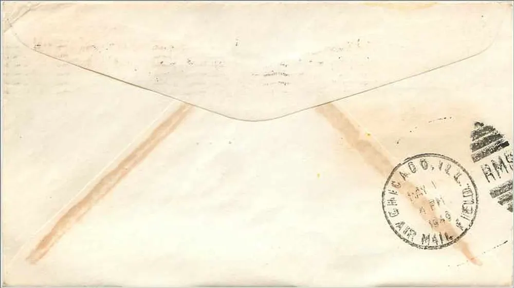 Wisconsin State Fair 1848-1948 — Baraboo, Wisconsin — U.S. Air Mail - Rückseite