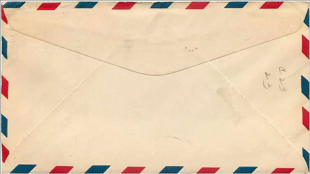 Dédicace de l'aéroport du monde — Empire Trust Company — New York, N.Y. - Verso