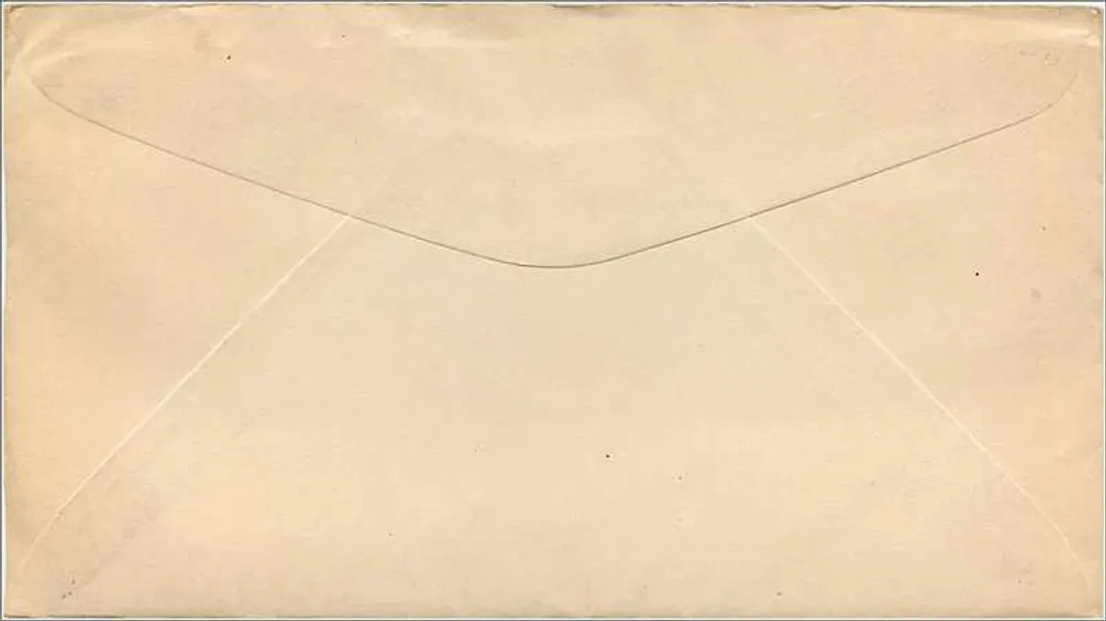 San Francisco & Pacific Grove, Kalifornien — Briefumschlag der Highway Post Office von 1941 — H.P.O. (Highway Post Office) - Rückseite