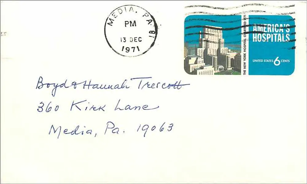 Christmas Event Invitation — Providence Meeting — Media, PA — 1971 - Recto