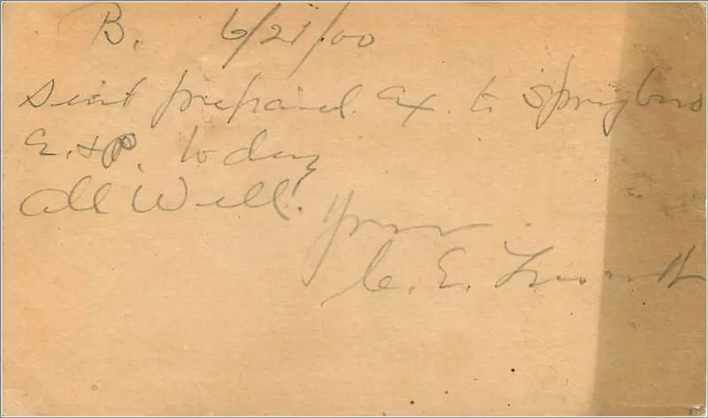 Berwick-sur-Delaware — Amerikanische Ansichtskarte aus dem Jahr 1900 — Verlag nicht sichtbar - Rückseite