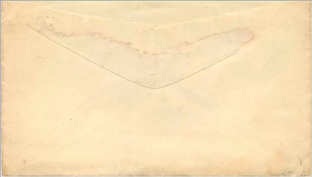 Danville, Pennsylvania — carta datada 29 de marzo de 184 — sello de 3 centavos - Reverso