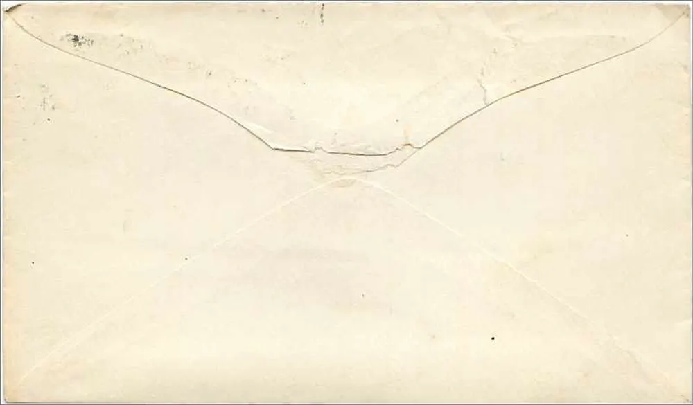 Philadelphia — lettre à Potteville — timbre 2 cents vert - Verso