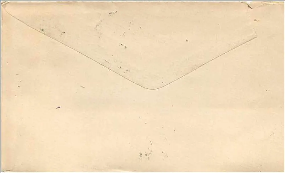Philadelphia — Brief an Joseph Harper nach New York — grüner Stempel von 1840 - Rückseite