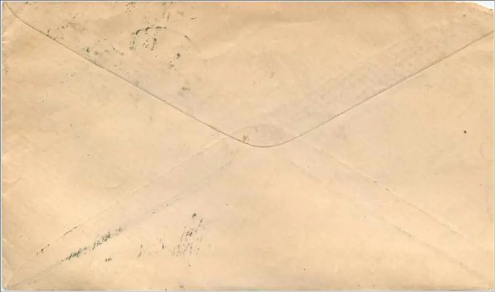 Philadelphia — lettre vers Chardon, Ohio — timbre 3 cents et cachet du 16 janvier 1846 - Verso