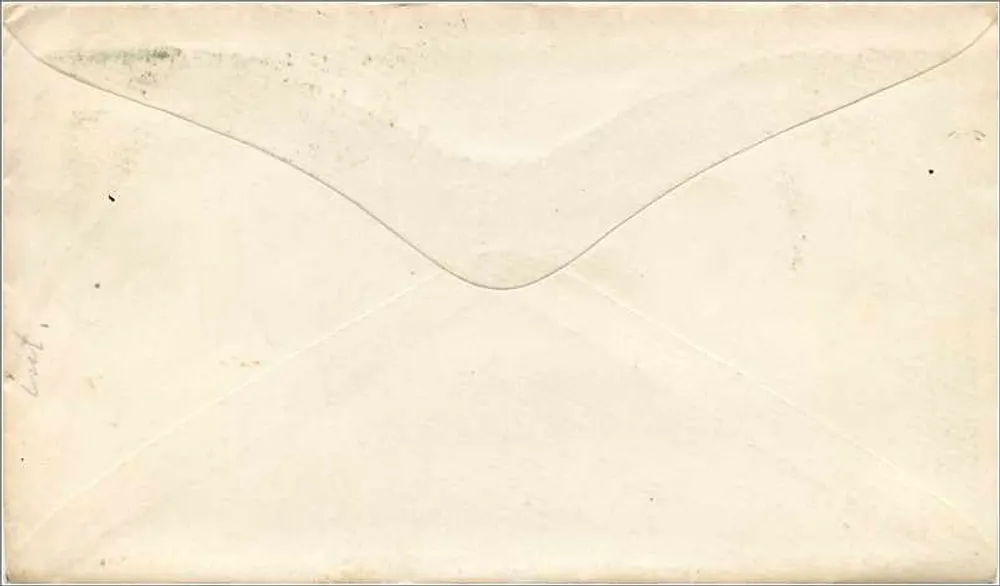 San Francisco — Karte an den 184 gesendet — grüner 3-Cent-Stempel - Rückseite