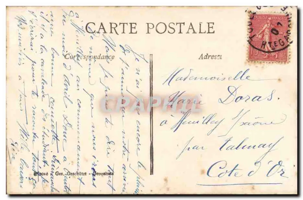 Un couple amoureux — poème 'Le baiser' — éditeur APCS, n°49 - Verso