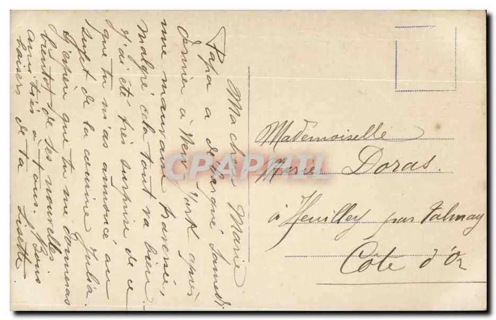 Un doux pressentiment — scène de couple en extérieur — éditeur C. PUBLIUM, n° 3315 - Verso