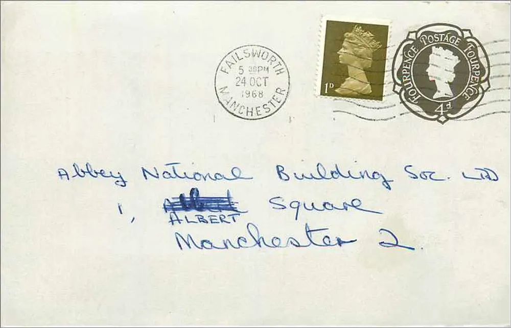 Ansichtskarte gesendet von Failsworth — Manchester — 24. Oktober 1968 — Verlag nicht sichtbar - Vorderseite