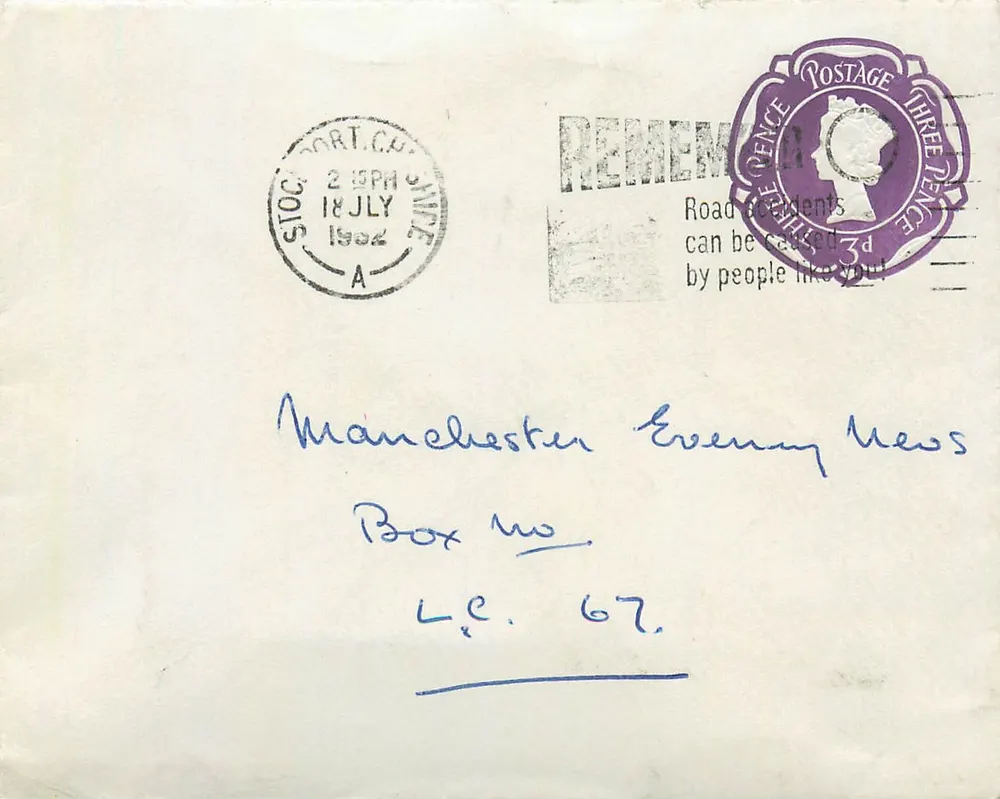 Stoke-on-Trent — cartão postal publicitário anti-acidentes — editor desconhecido, número de série não visível - Frente