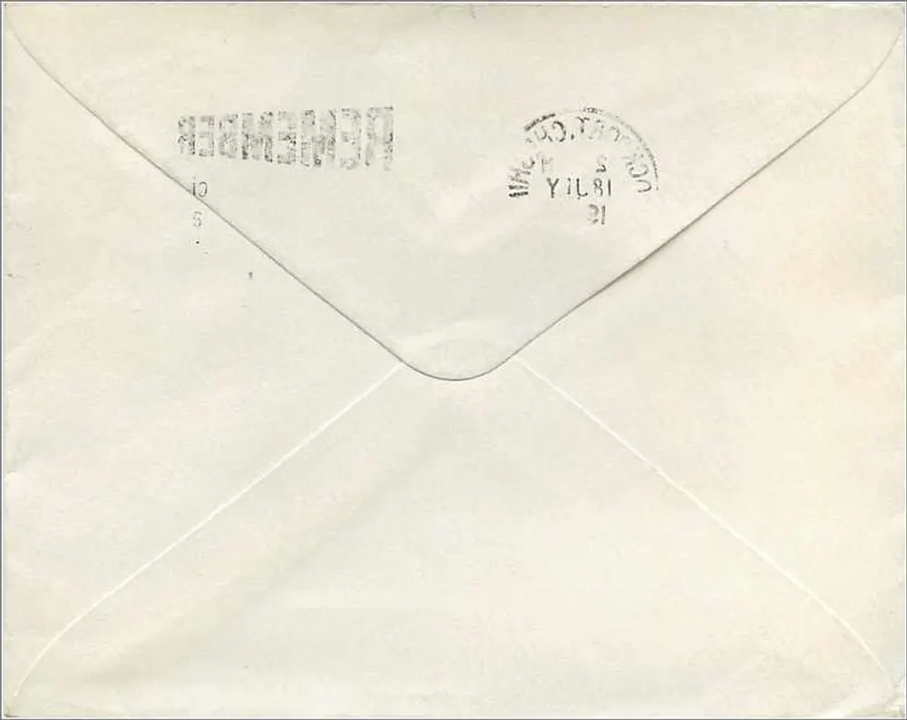 Stoke-on-Trent — cartão postal publicitário anti-acidentes — editor desconhecido, número de série não visível - Verso
