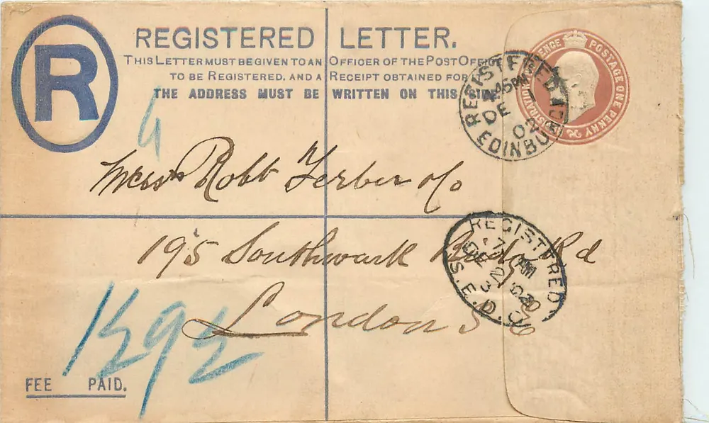 Registerkarte — Verleger: Post Office — Seriennummer: 82rC - Vorderseite