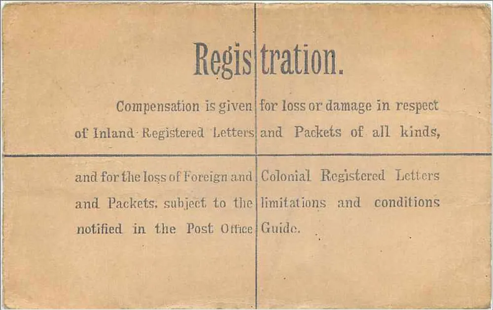 Registerkarte — London, W.C. 13 — Nr. 1097 — The Philatelic Society, South Hampton, London - Rückseite