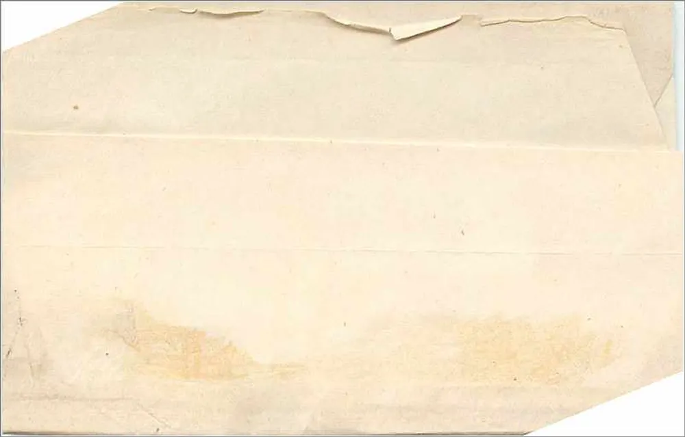 Carte-postale americana — envelope de uso da imprensa — destinado a Dorchester, Massachusetts — selos de 1869 - Verso