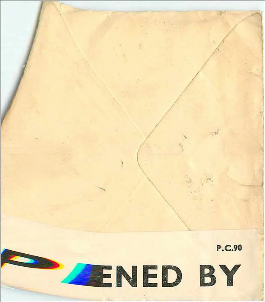 Carta postal inglesa — selo de 1/2 penny — destinada a Nova Iorque — editor Aminer 3848 - Verso