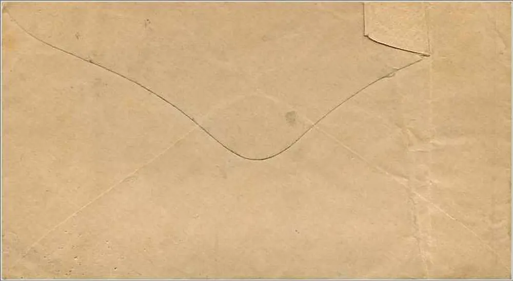 Edinburgh — gedruckte Adresse — Stempel und Poststempel - Rückseite