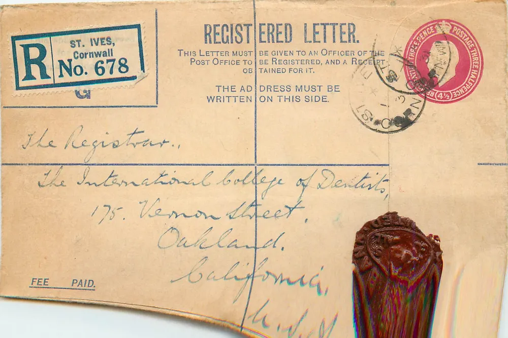 St. Ives, Cornwall — Empfohlene Briefmarken — Postamt - Vorderseite