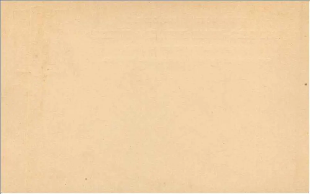 Britische Ansichtskarte — Universal Postal Union — 1 Penny-Stempel - Rückseite