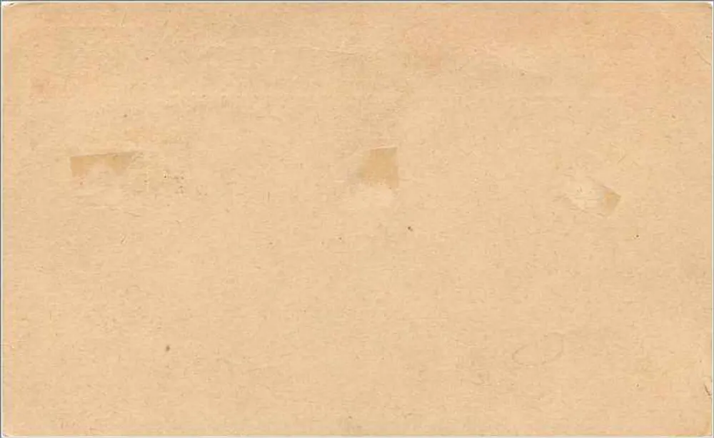 Britische Ansichtskarte — Rückseite — Halbpfennig-Stempel - Rückseite