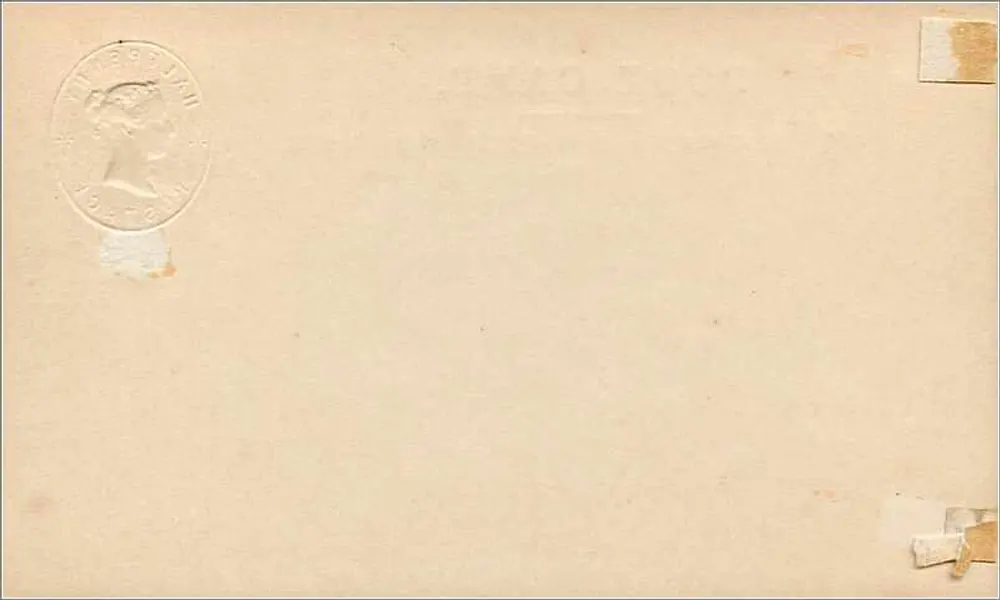 Englische Ansichtskarte — Rückseite — Halbpfennig-Poststempel - Rückseite
