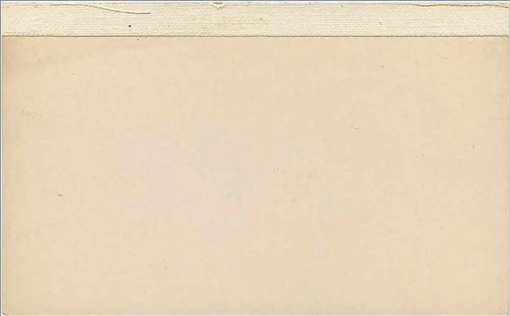 Britische Postkarte — Antwortformat — ½ Penny-Stempel - Rückseite