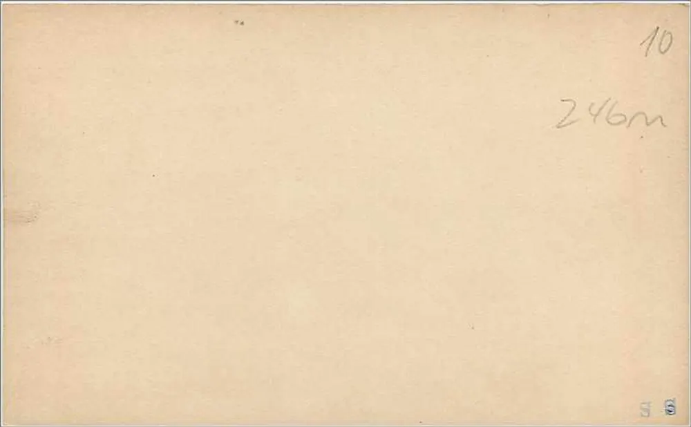 Britische Ansichtskarte — Vorder- und Rückseite leer — ½ Penny-Stempel - Rückseite