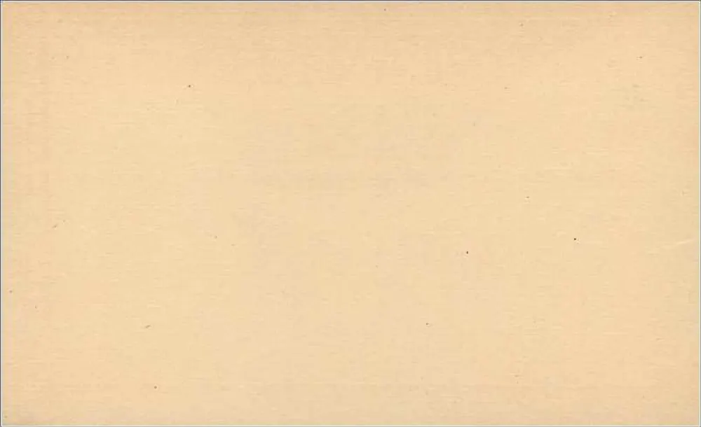 Englische Ansichtskarte — leere Modell — Halbpfennig-Stempel - Rückseite
