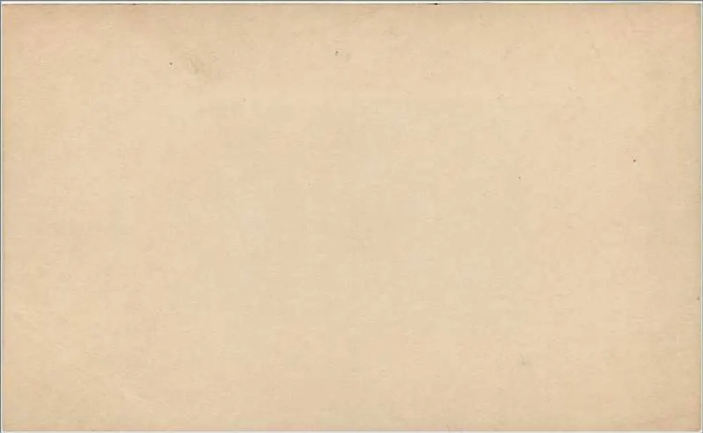 Britische Ansichtskarte — 1/2 Penny Victoria-Stempel — Vorder- und Rückseite - Rückseite