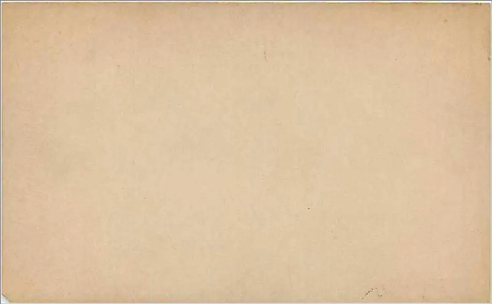 Britische Ansichtskarte — ½ Penny Victoria-Stempel — leere Rückseite - Rückseite
