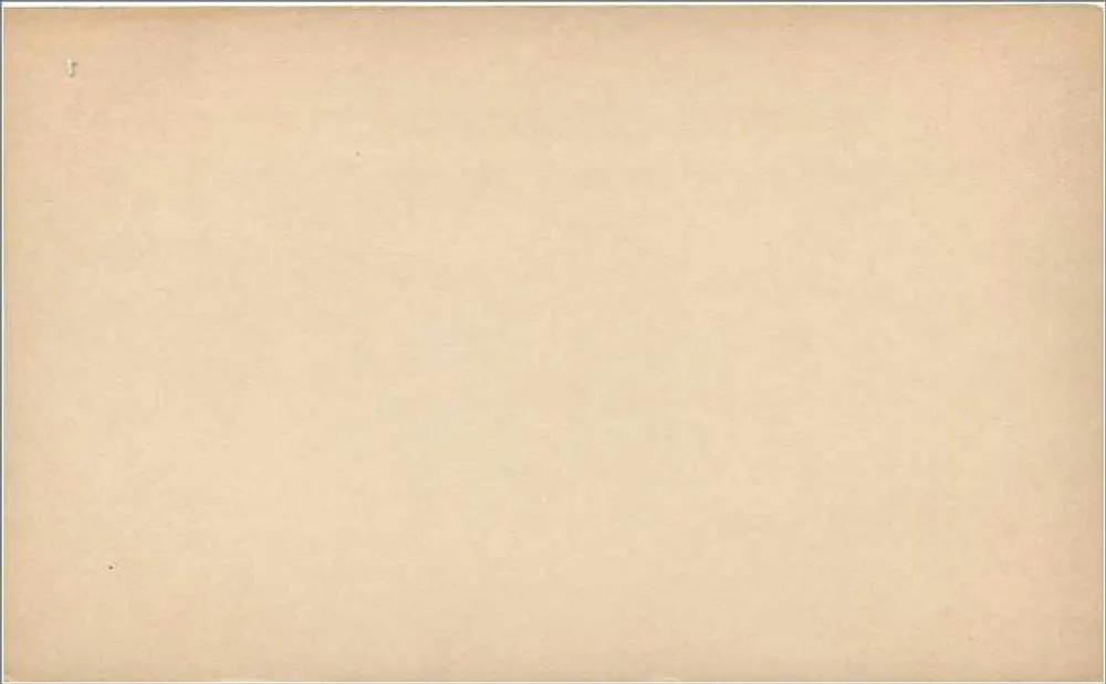 Britische Ansichtskarte — leere Vorderseite — ½ Penny Victoria-Stempel - Rückseite