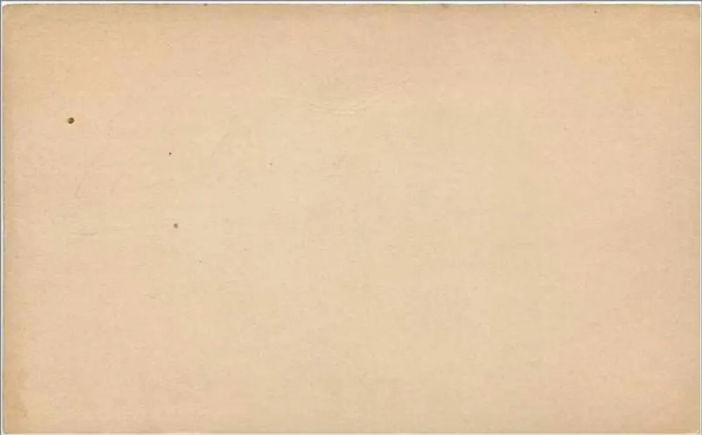 Britische Ansichtskarte — Vorder- und Rückseite leer — ½ Penny-Stempel - Rückseite