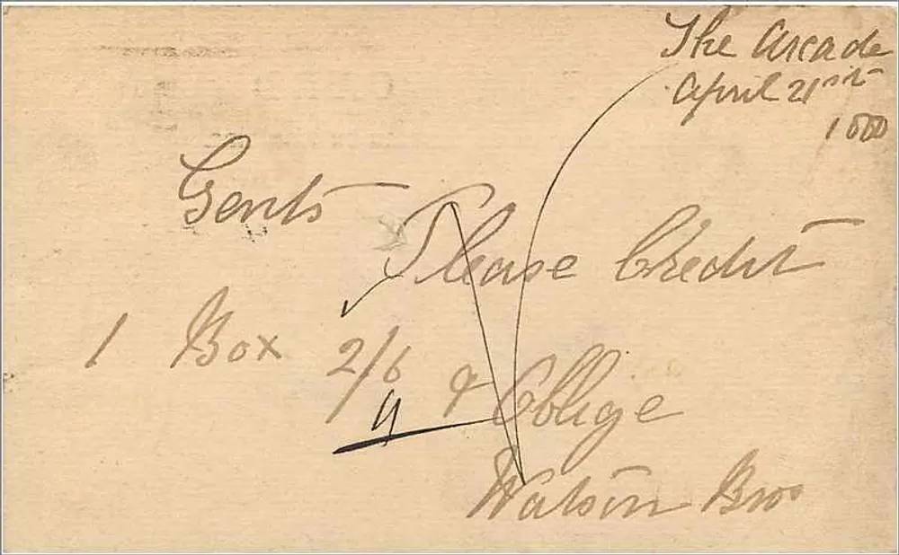 Aberdeen — Ansichtskarte datiert April 1900 — Verlag Royal Mail - Rückseite