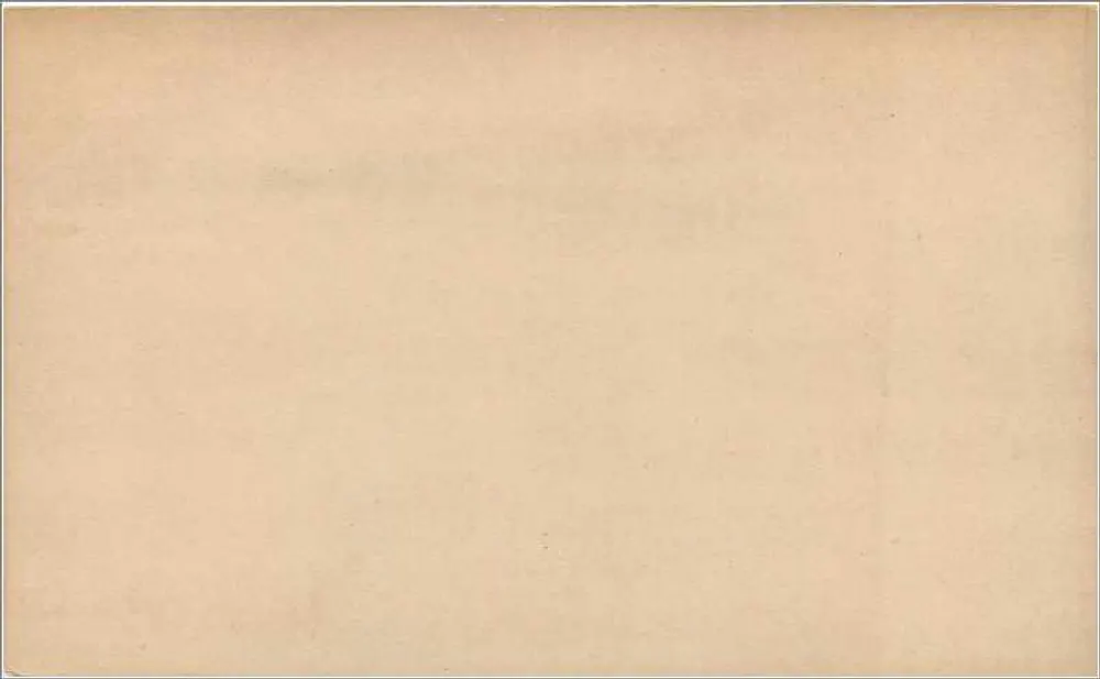 Britische Ansichtskarte — Standardmodell — ½ Penny-Poststempel - Rückseite