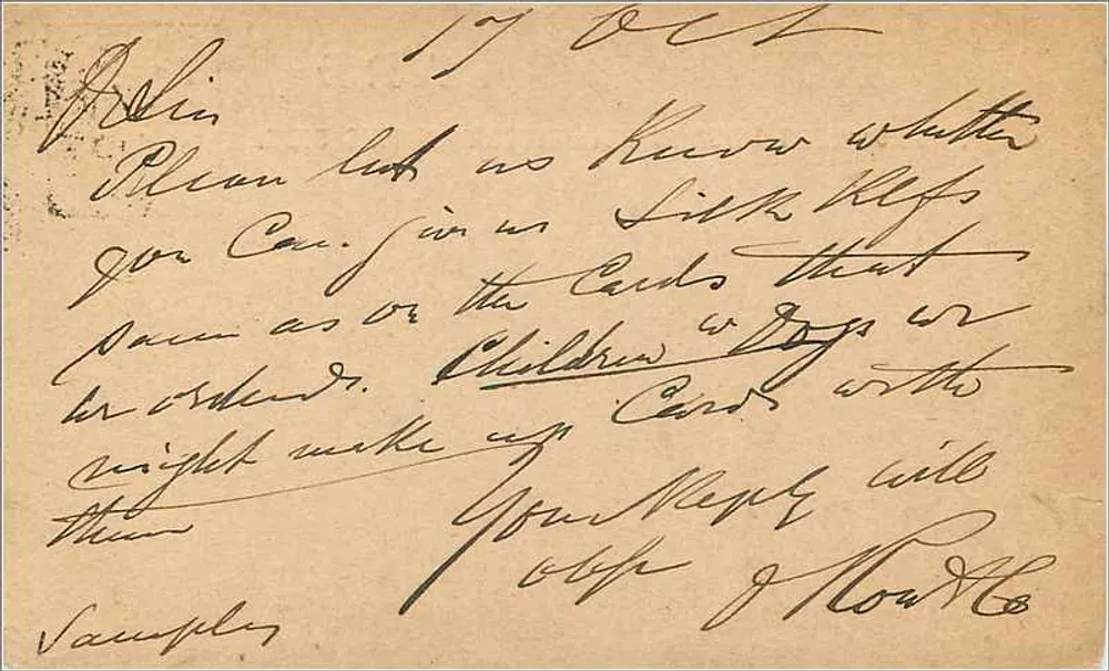 Glasgow — Ansichtskarte vom 17. Oktober 1902 — anonymer Verlag - Rückseite