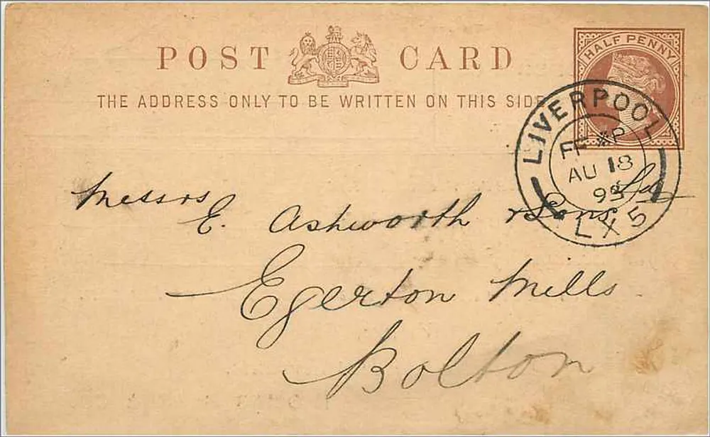 Liverpool — kommerzielle Karte — Thomas Beer & Co. - Vorderseite