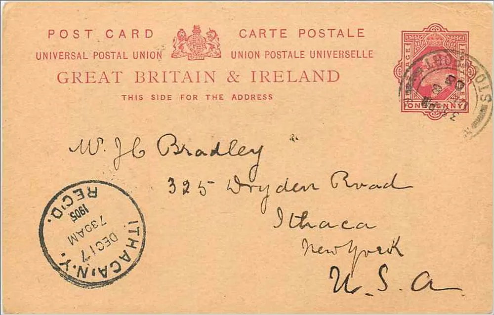 Whittle, Derbyshire — Brief an W.J.B. Bradley — Verlag: Großbritannien & Irland - Vorderseite