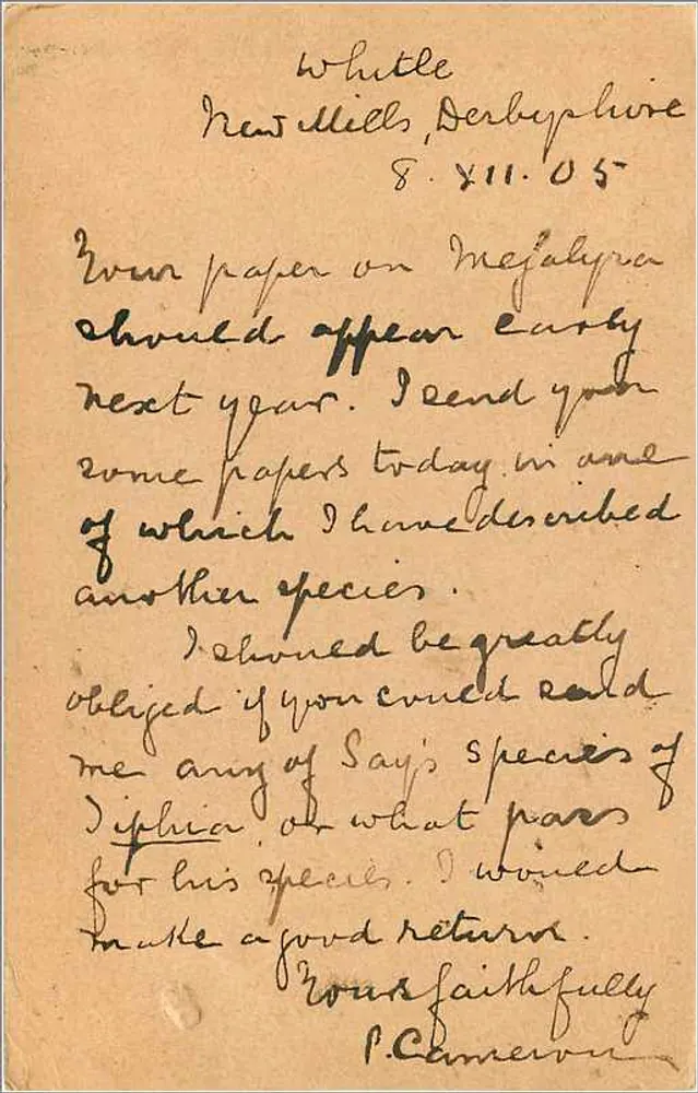 Whittle, Derbyshire — Brief an W.J.B. Bradley — Verlag: Großbritannien & Irland - Rückseite