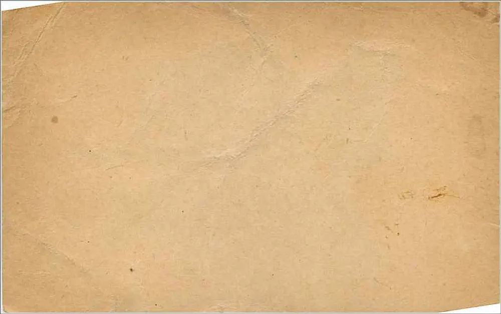 Carta postal britânica — selo de ½ penny George V — editor não visível - Verso