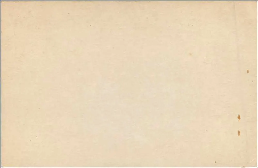 Britische Ansichtskarte — 1 Penny roter Stempel — Rückseite leer - Rückseite